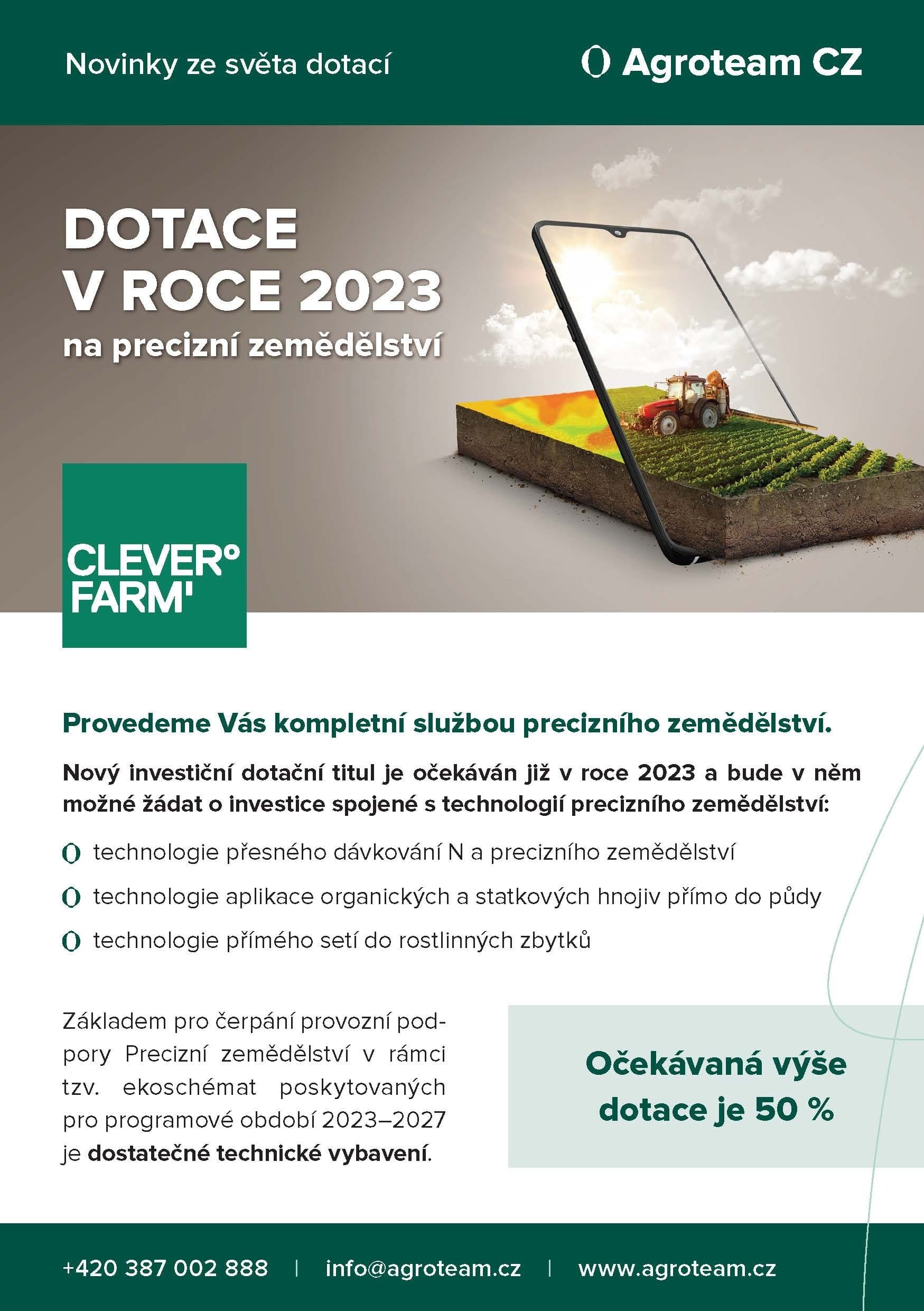 Leták CleverFarm (elektronicky)